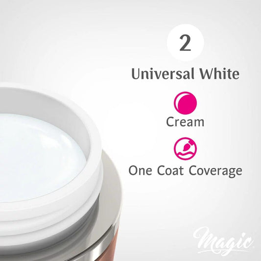 MAGIC GEL PAINT UNIVERSAL WHITE #2 - Purple Beauty Supplies