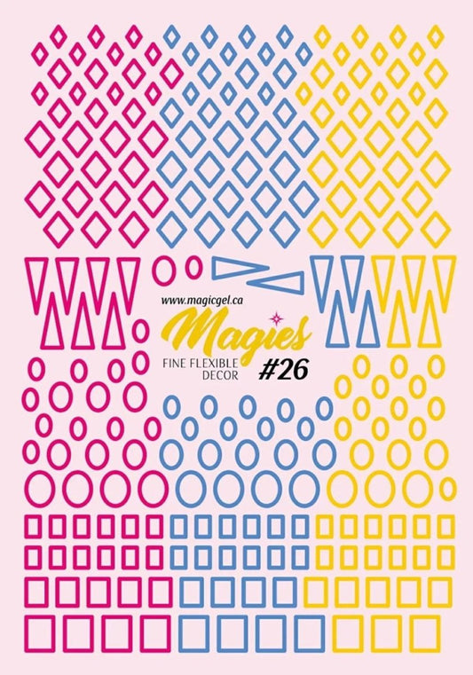 MAGIC MAGIES FLEXIBLE DECOR #26 - Purple Beauty Supplies