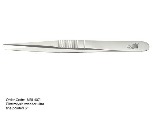 MBI ELECTROLYSIS TWEEZER ULTRA FINE POINT 5" - Purple Beauty Supplies