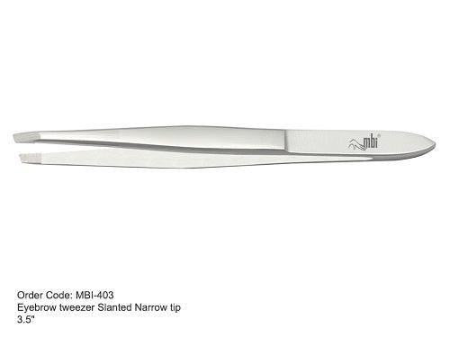 MBI EYEBROW NARROW TIP TWEEZER SLANTED - Purple Beauty Supplies