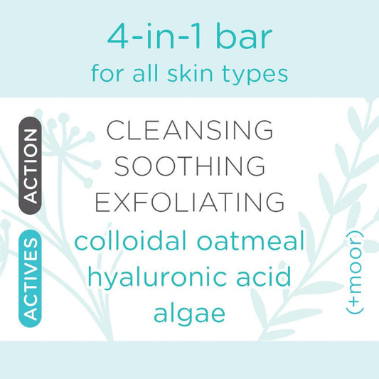 MOOR SPA 4-IN-1 CLEANSING BAR 95 gm - Purple Beauty Supplies