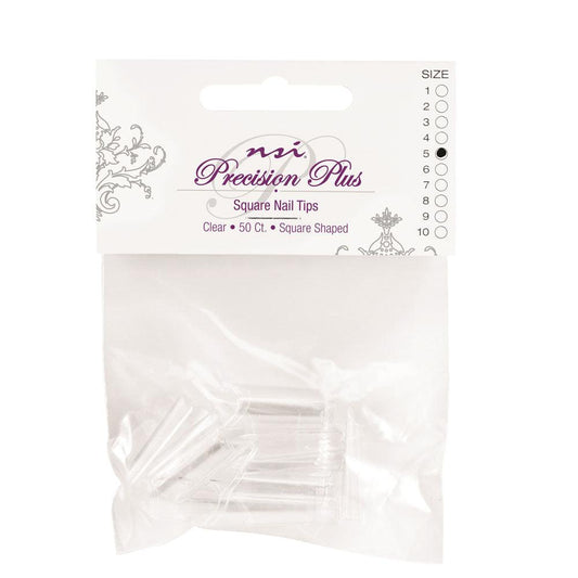 NSI PRECISION PLUS CLEAR TIP 50 CT REFILL #2 - Purple Beauty Supplies