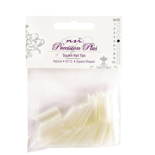 NSI PRECISION PLUS NATURAL TIP 50 CT REFILL #5 - Purple Beauty Supplies
