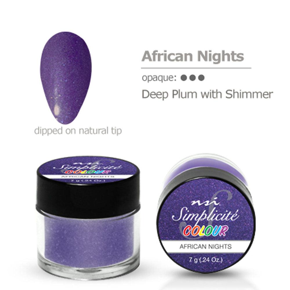 NSI SIMPLICITE COLOUR AFRICAN NIGHTS 7 GM - Purple Beauty Supplies