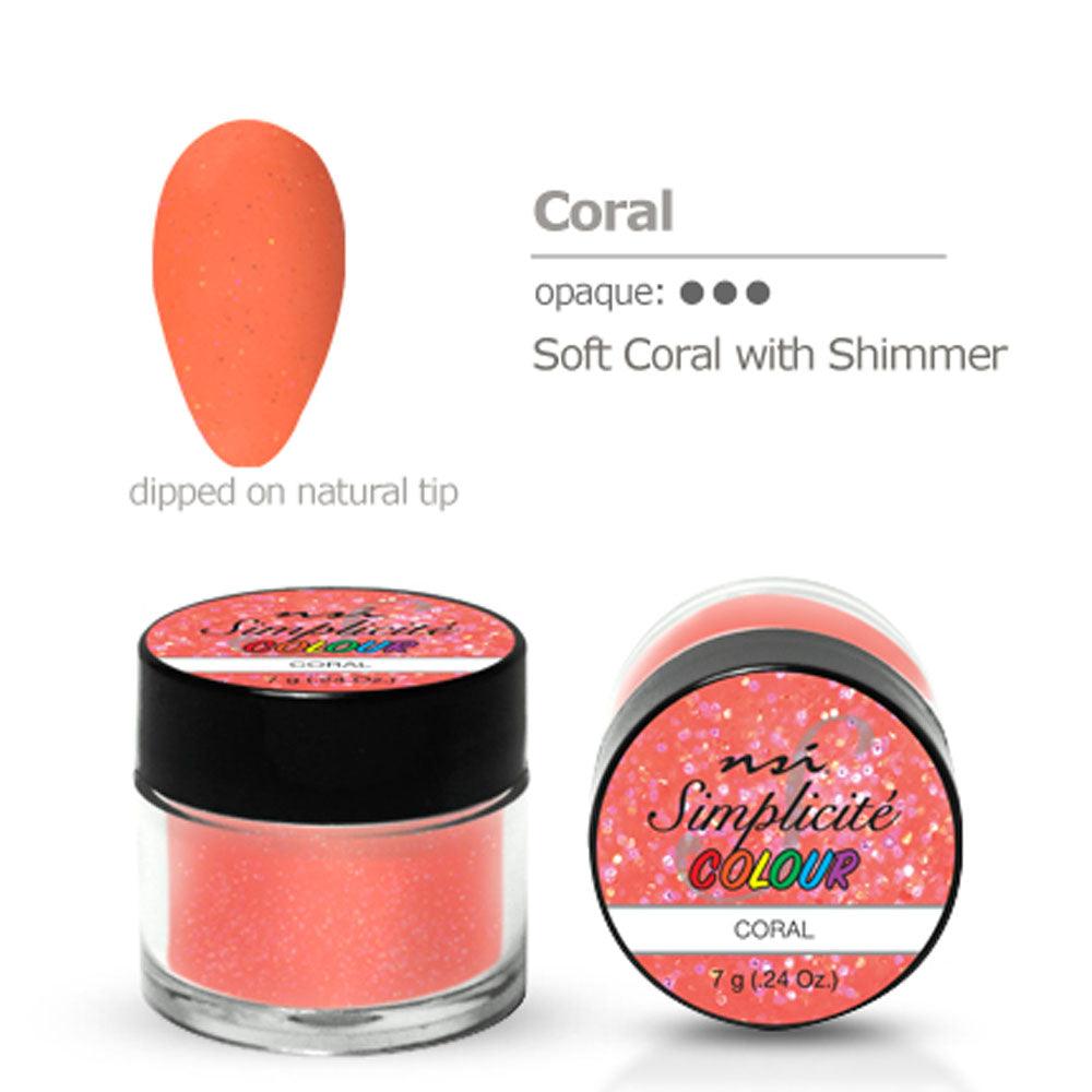 NSI SIMPLICITE COLOUR CORAL 7 GM - Purple Beauty Supplies