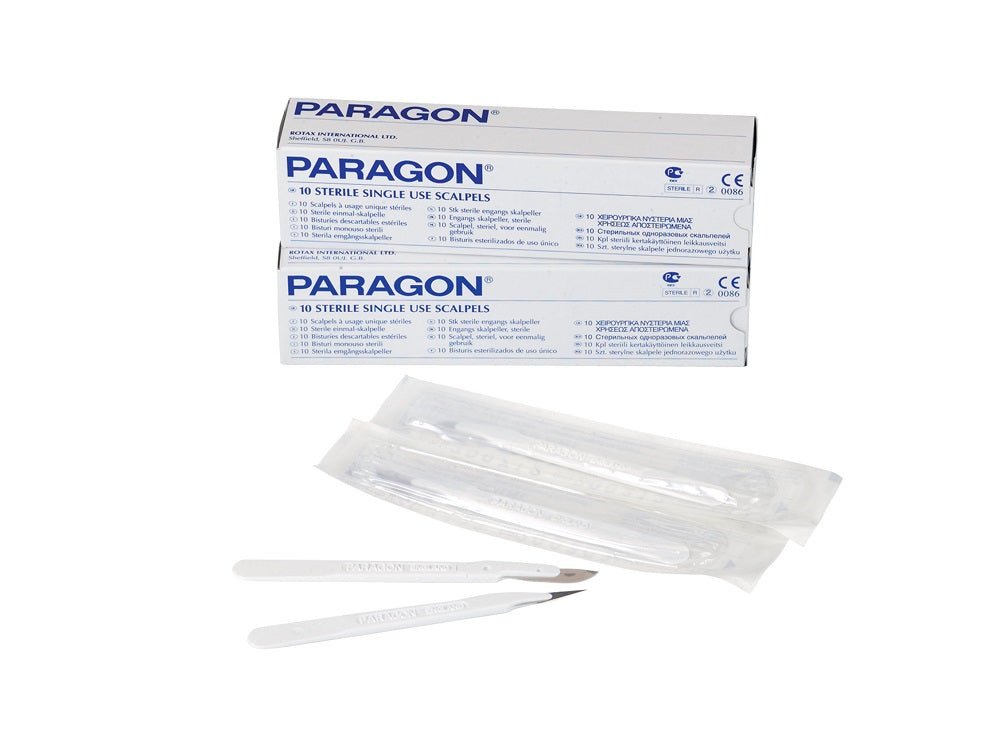 PARAGON DISPOSABLE SCALPEL #22 10 CT - Purple Beauty Supplies