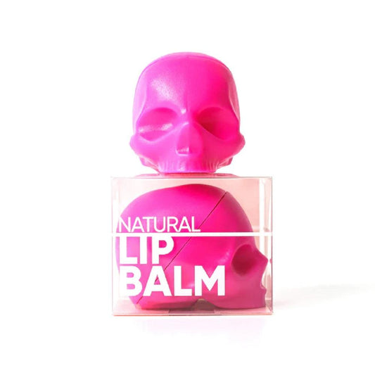 REBELS REFINERY PINK SKULL LIP BALM - MINT - Purple Beauty Supplies