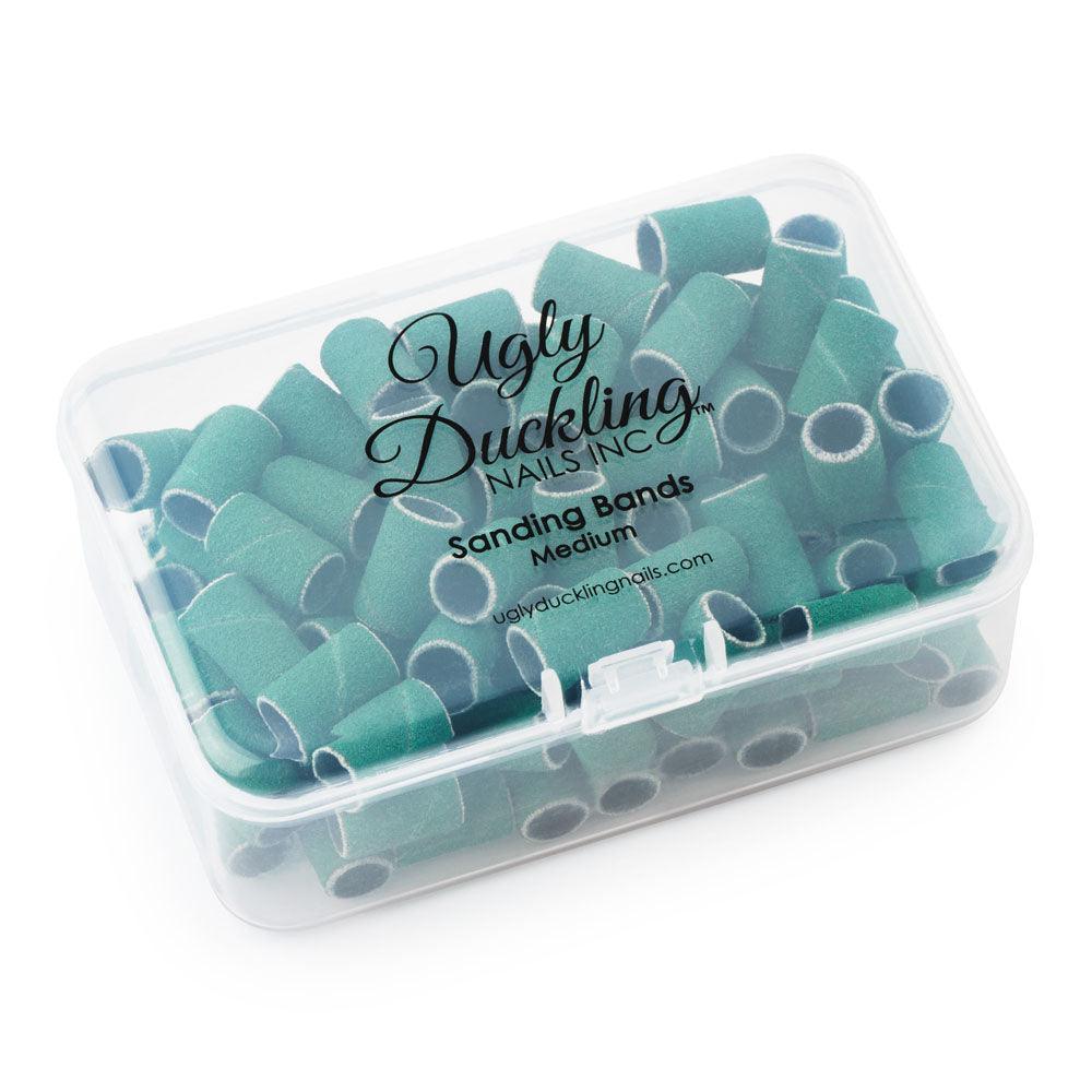 UGLY DUCKLING SANDING BANDS GREEN 150 GRIT MEDIUM 100 CT - Purple Beauty Supplies