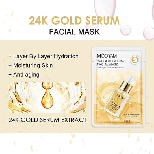 MOOYAM SHEET MASK | 24K GOLD SERUM