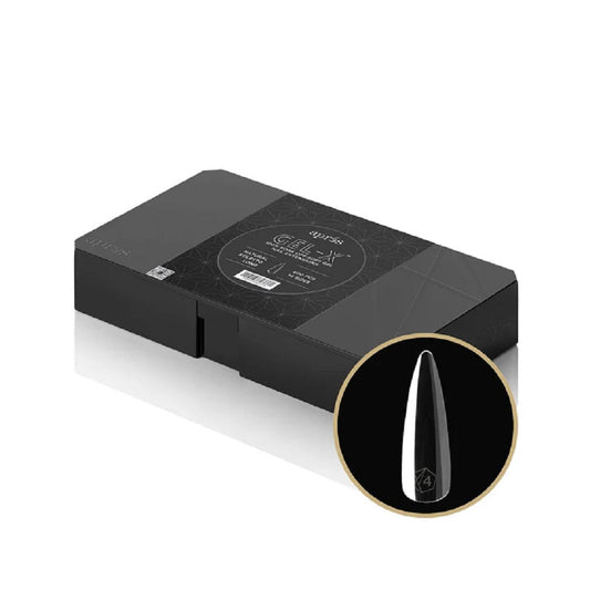 APRES GEL - X 2.0 TIPS NATURAL STILETTO LONG 600 PC - Purple Beauty Supplies