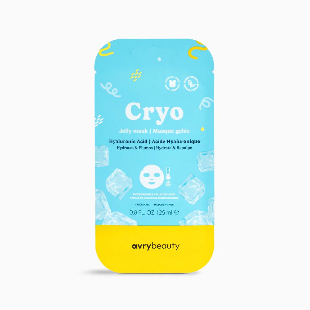 AVRY BEAUTY CRYO JELLY FACIAL MASK | HYALURONIC ACID - Purple Beauty Supplies