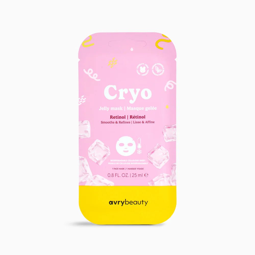 AVRY BEAUTY CRYO JELLY FACIAL MASK | RETINOL - Purple Beauty Supplies