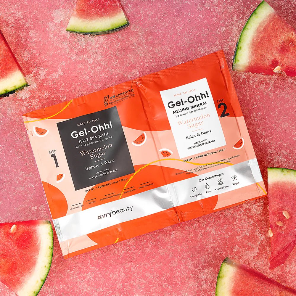 AVRY BEAUTY GEL - OHH JELLY SPA PEDI BATH - WATERMELON SUGAR - Purple Beauty Supplies