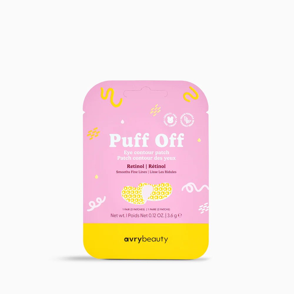 AVRY BEAUTY PUFF OFF EYE CONTOUR PATCH | RETINOL - Purple Beauty Supplies