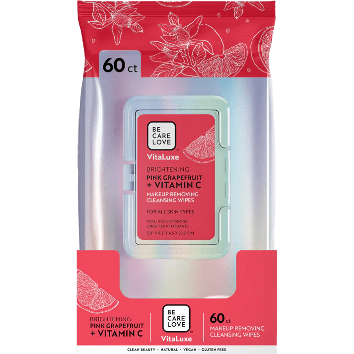 BCL SPA PINK GRAPEFRUIT & VITAMIN C MAKEUP REMOVER WIPES 60 CT - Purple Beauty Supplies