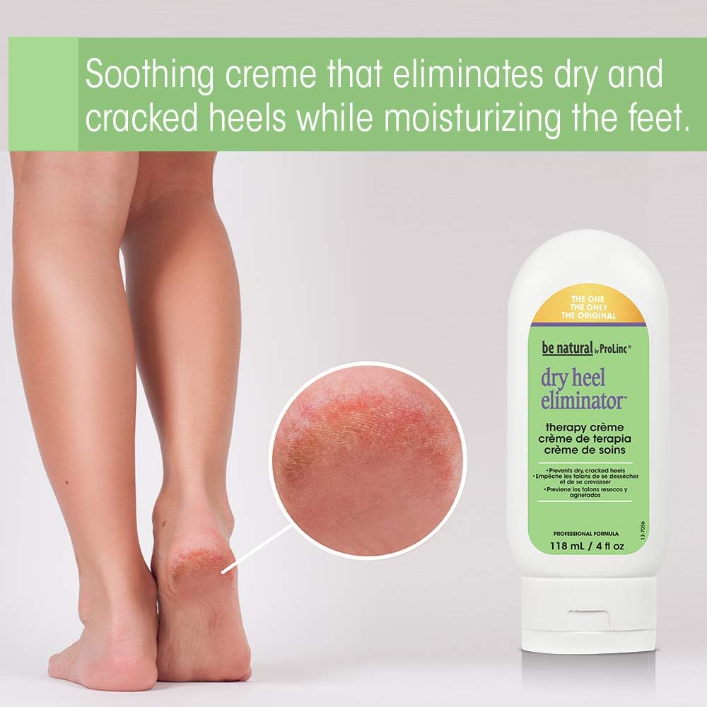 BE NATURAL DRY HEEL ELIMINATOR 4 OZ/120 ML - Purple Beauty Supplies