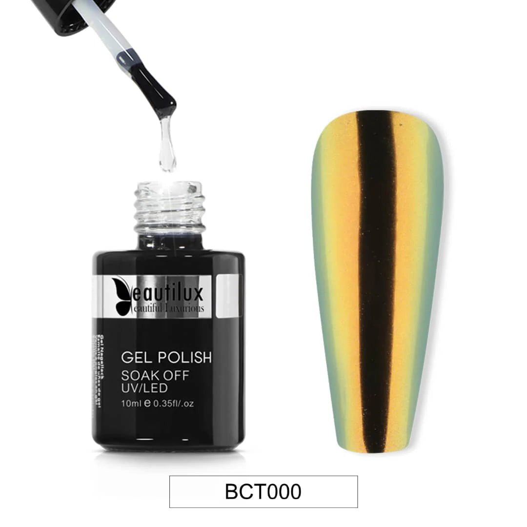 BEAUTILUX CRYSTAL CHROME TOP COAT 10ML - Purple Beauty Supplies