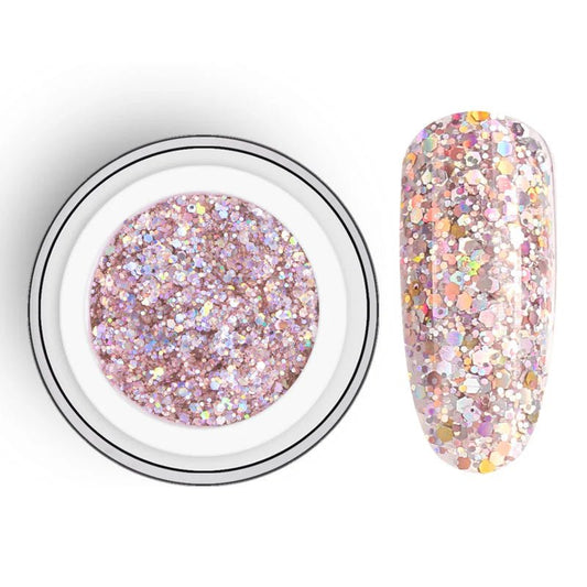 BEAUTILUX DAZZLING GLITTER GEL #02 10gm - Purple Beauty Supplies