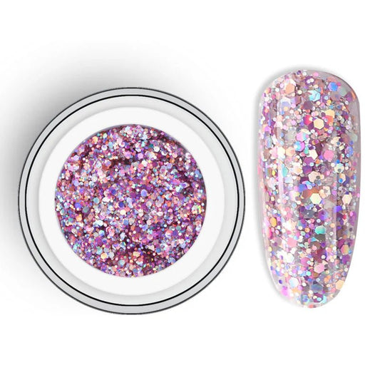 BEAUTILUX DAZZLING GLITTER GEL #05 10gm - Purple Beauty Supplies