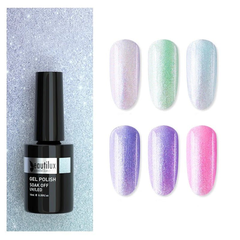 BEAUTILUX FROSTED CRYSTAL GEL POLISH #04 - Purple Beauty Supplies