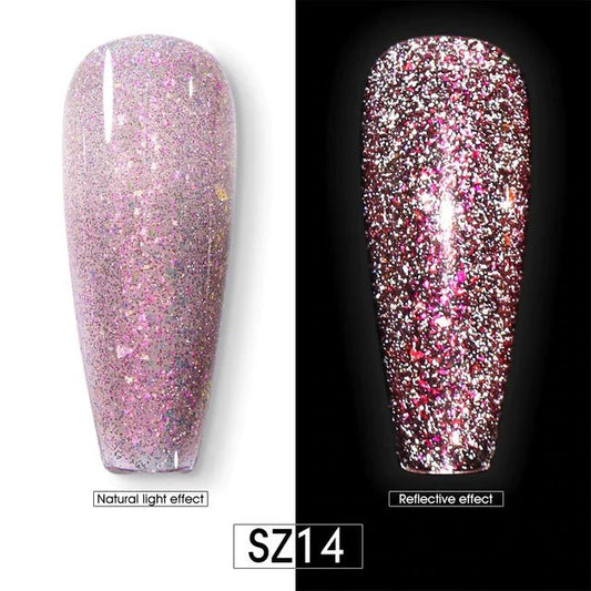 BEAUTILUX GEL POLISH REFLECTIVE DIAMOND SZ14 - Purple Beauty Supplies