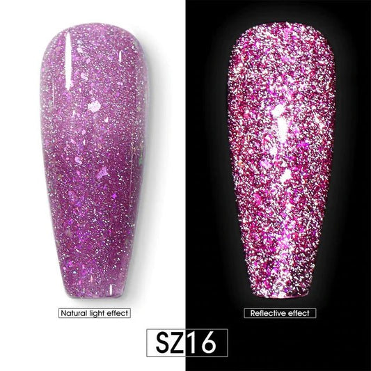 BEAUTILUX GEL POLISH REFLECTIVE DIAMOND SZ16 - Purple Beauty Supplies