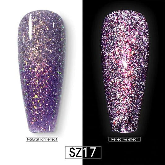 BEAUTILUX GEL POLISH REFLECTIVE DIAMOND SZ17 - Purple Beauty Supplies