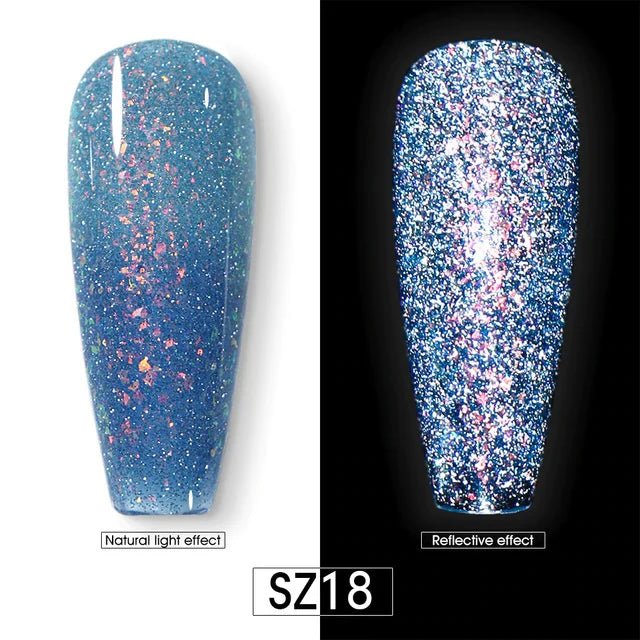 BEAUTILUX GEL POLISH REFLECTIVE DIAMOND SZ18 - Purple Beauty Supplies