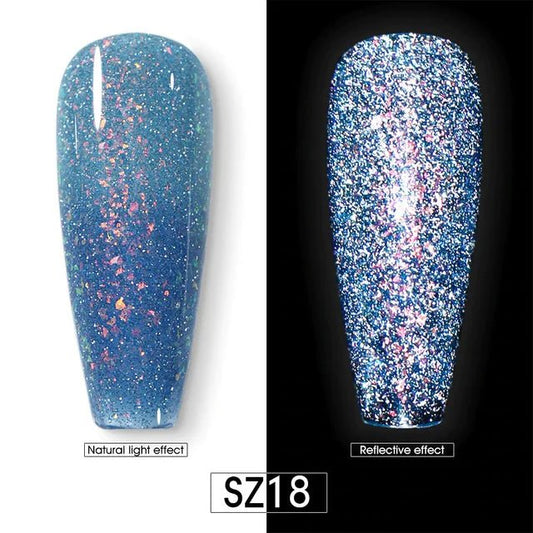 BEAUTILUX GEL POLISH REFLECTIVE DIAMOND SZ18 - Purple Beauty Supplies