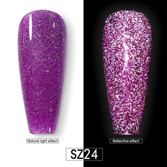 BEAUTILUX GEL POLISH REFLECTIVE DIAMOND SZ24 - Purple Beauty Supplies