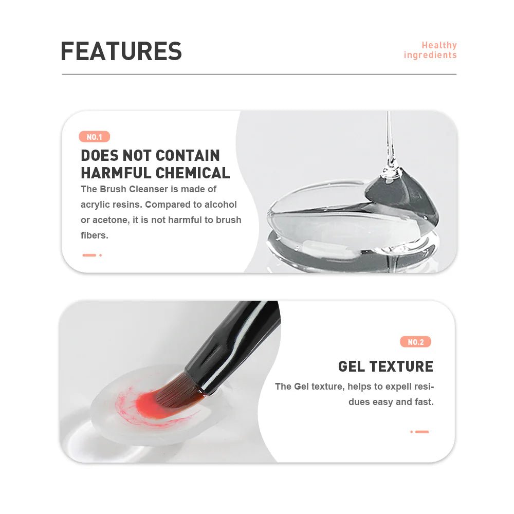 BEAUTILUX NAIL BRUSH CLEANSING GEL 25ML - Purple Beauty Supplies