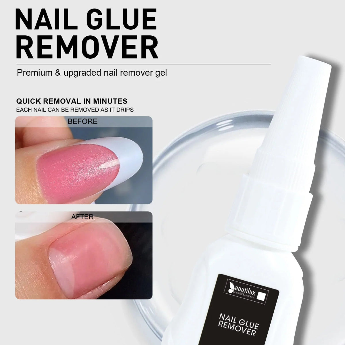 BEAUTILUX NAIL GLUE 15 GM - Purple Beauty Supplies