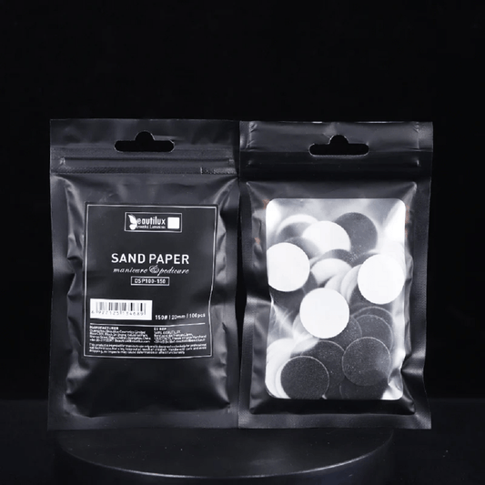BEAUTILUX SAND PAPER DISC'S 100 PC | 150 GRIT - Purple Beauty Supplies