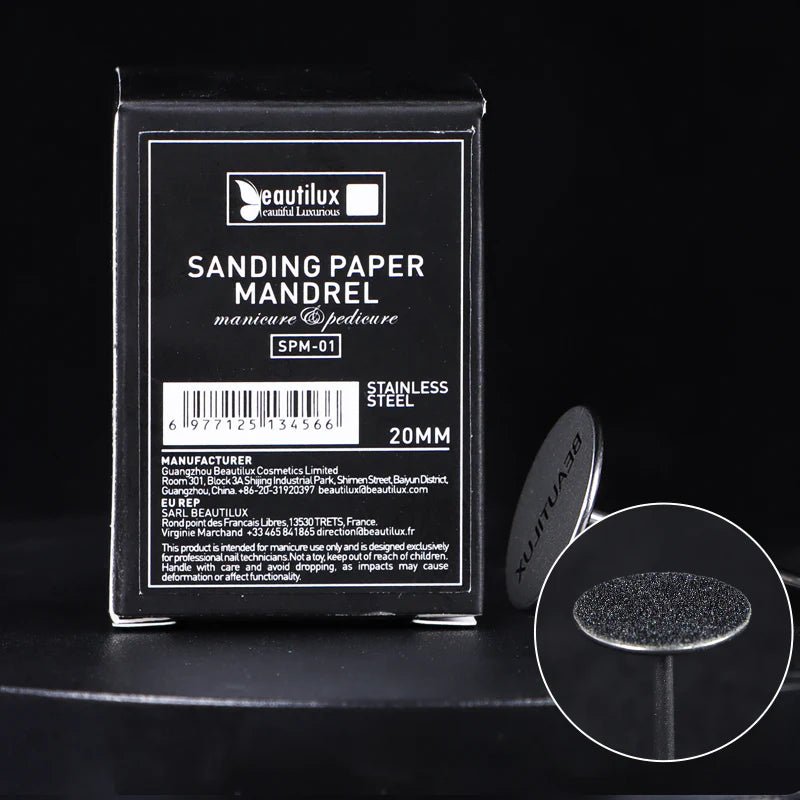 BEAUTILUX SANDING PAPER MANDREL 20MM - Purple Beauty Supplies