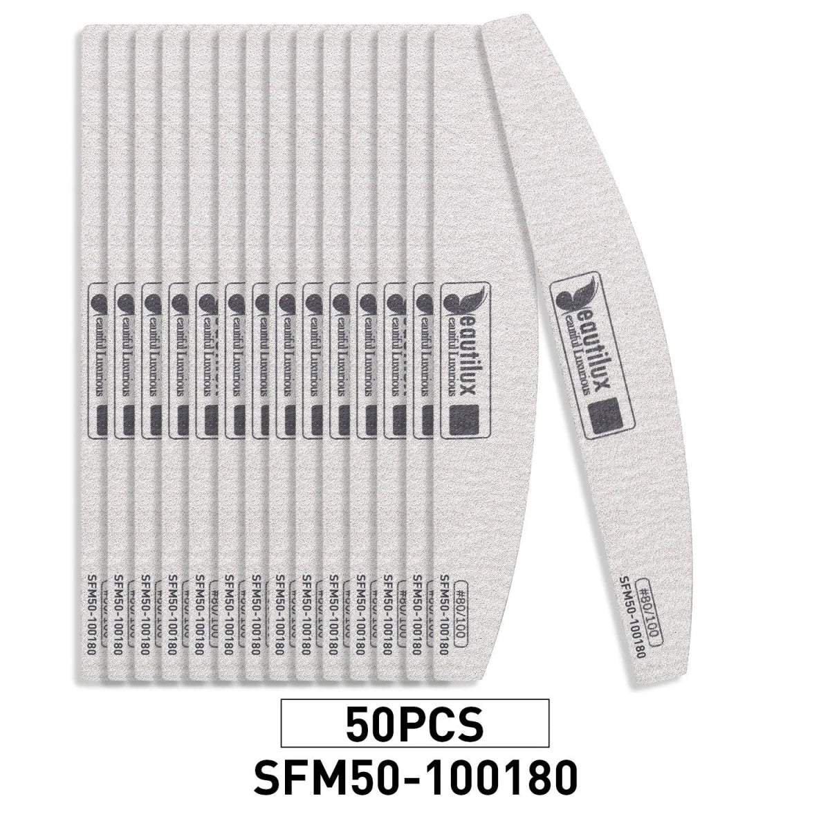 BEAUTILUX ZEBRA NAIL FILE 80/100 - Purple Beauty Supplies