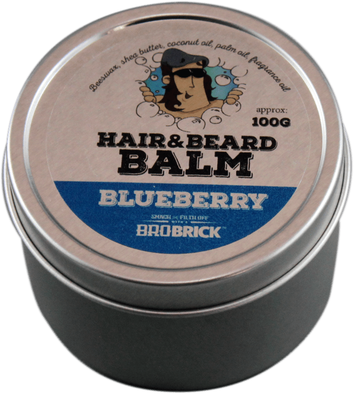 BROBRICK BEARD/HAIR BALM BLUEBERRY 100 G - Purple Beauty Supplies