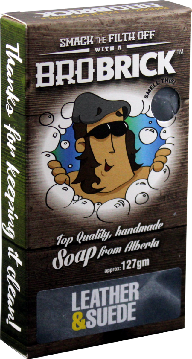 BROBRICK LEATHER & SUEDE SOAP 127 G - Purple Beauty Supplies
