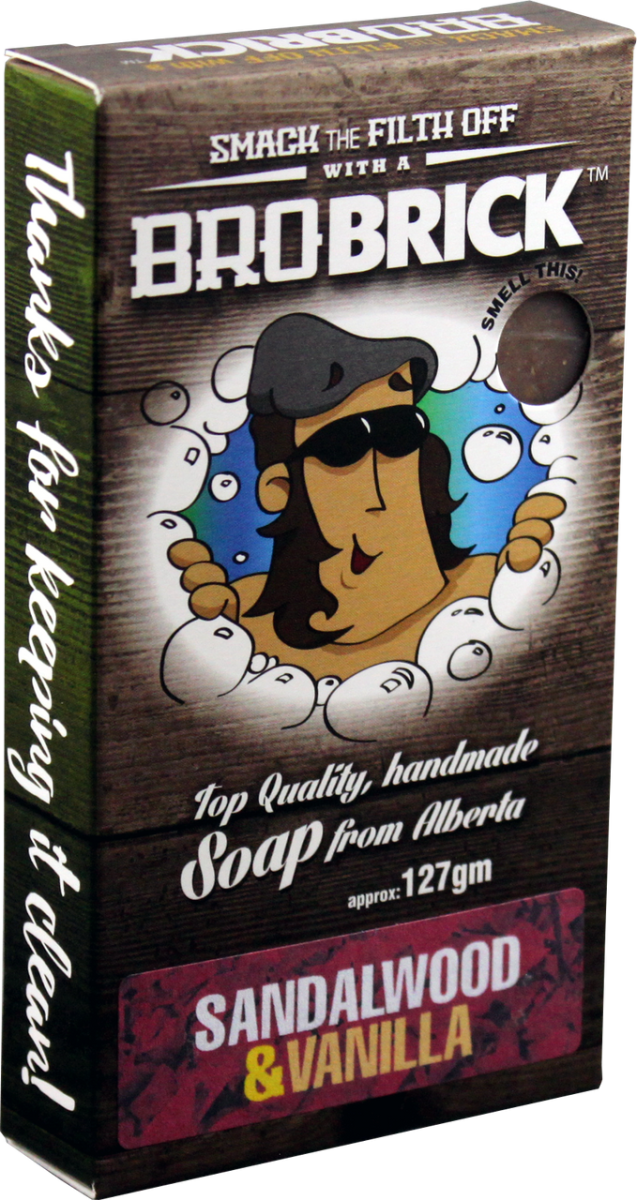 BROBRICK SANDALWOOD & VANILLA SOAP 127 G - Purple Beauty Supplies