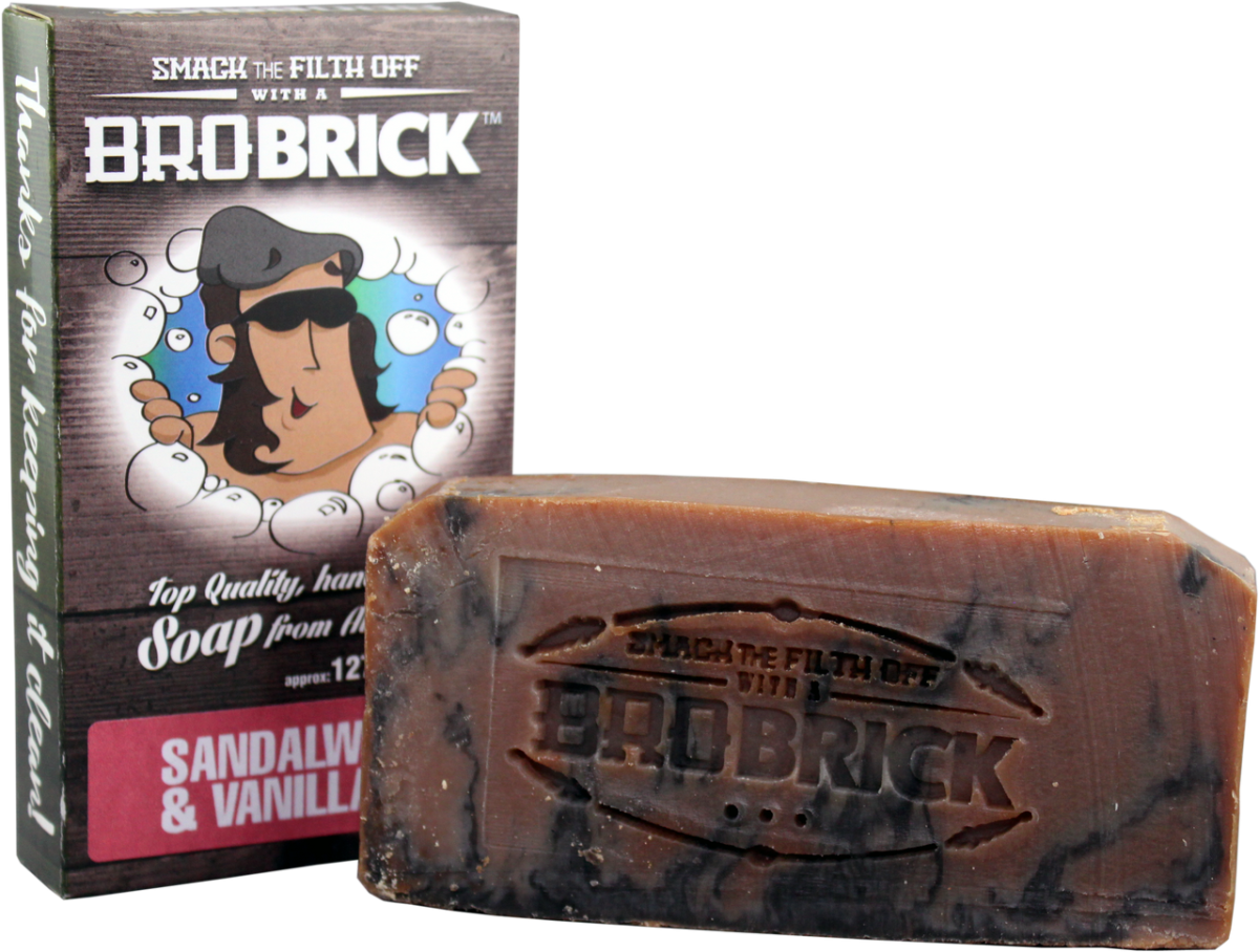 BROBRICK SANDALWOOD & VANILLA SOAP 127 G - Purple Beauty Supplies