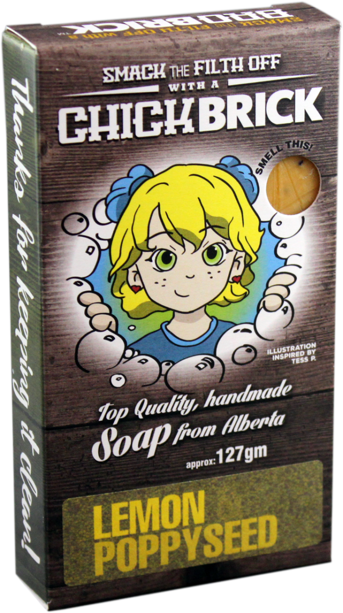 CHICKBRICK LEMON POPPYSEED 95 G - Purple Beauty Supplies