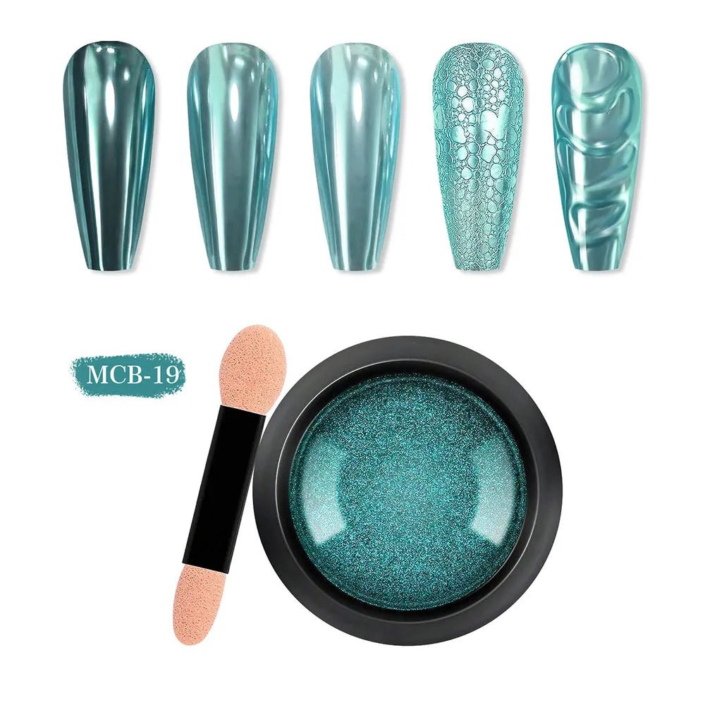 CHROME POWDER #19 LIGHT BLUEISH - Purple Beauty Supplies