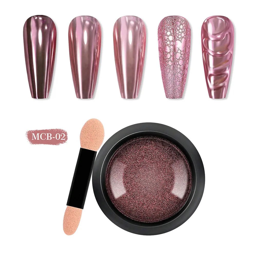 CHROME POWDER #2 ROSE GOLD - Purple Beauty Supplies