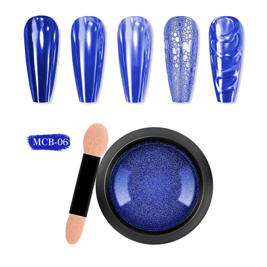 CHROME POWDER #6 BLUE - Purple Beauty Supplies