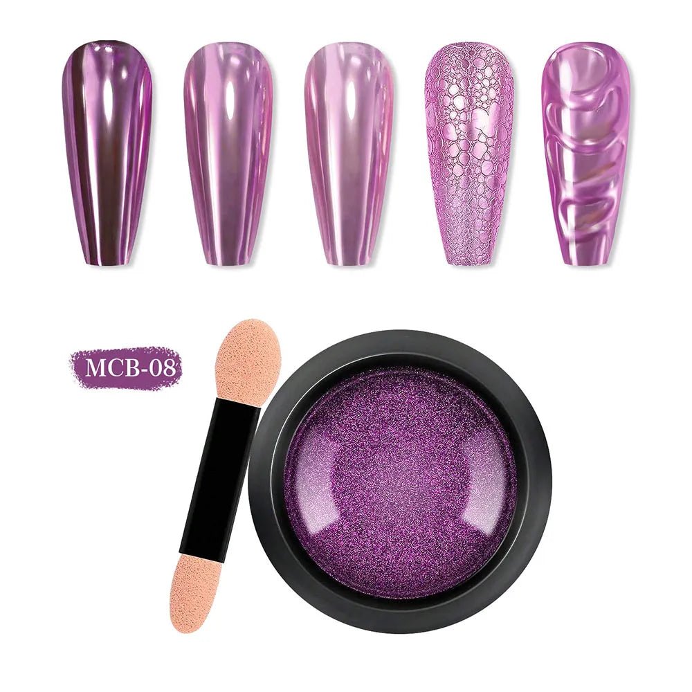 CHROME POWDER #8 LIGHT PURPLISH - Purple Beauty Supplies