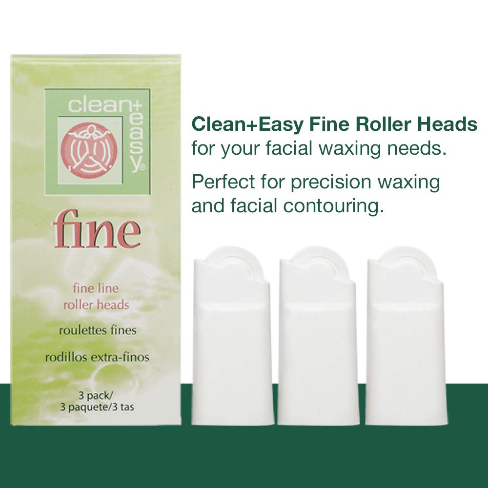 CLEAN AND EASY FINE LINE ROLLER HEADS 3 PK - Purple Beauty Supplies