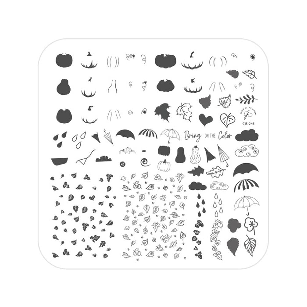 CLEAR JELLY PLATE BRING ON THE COLOR 8 X 8 CM - Purple Beauty Supplies