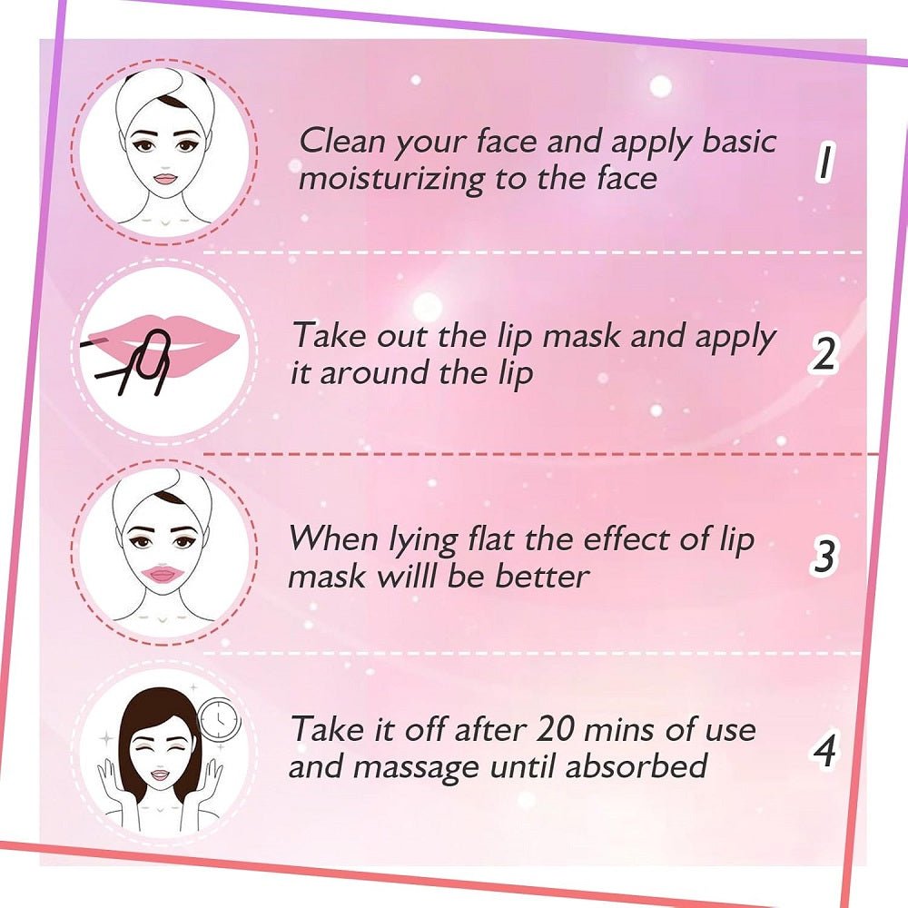 COLLAGEN LIP TREATMENT MASK - PINK - Purple Beauty Supplies
