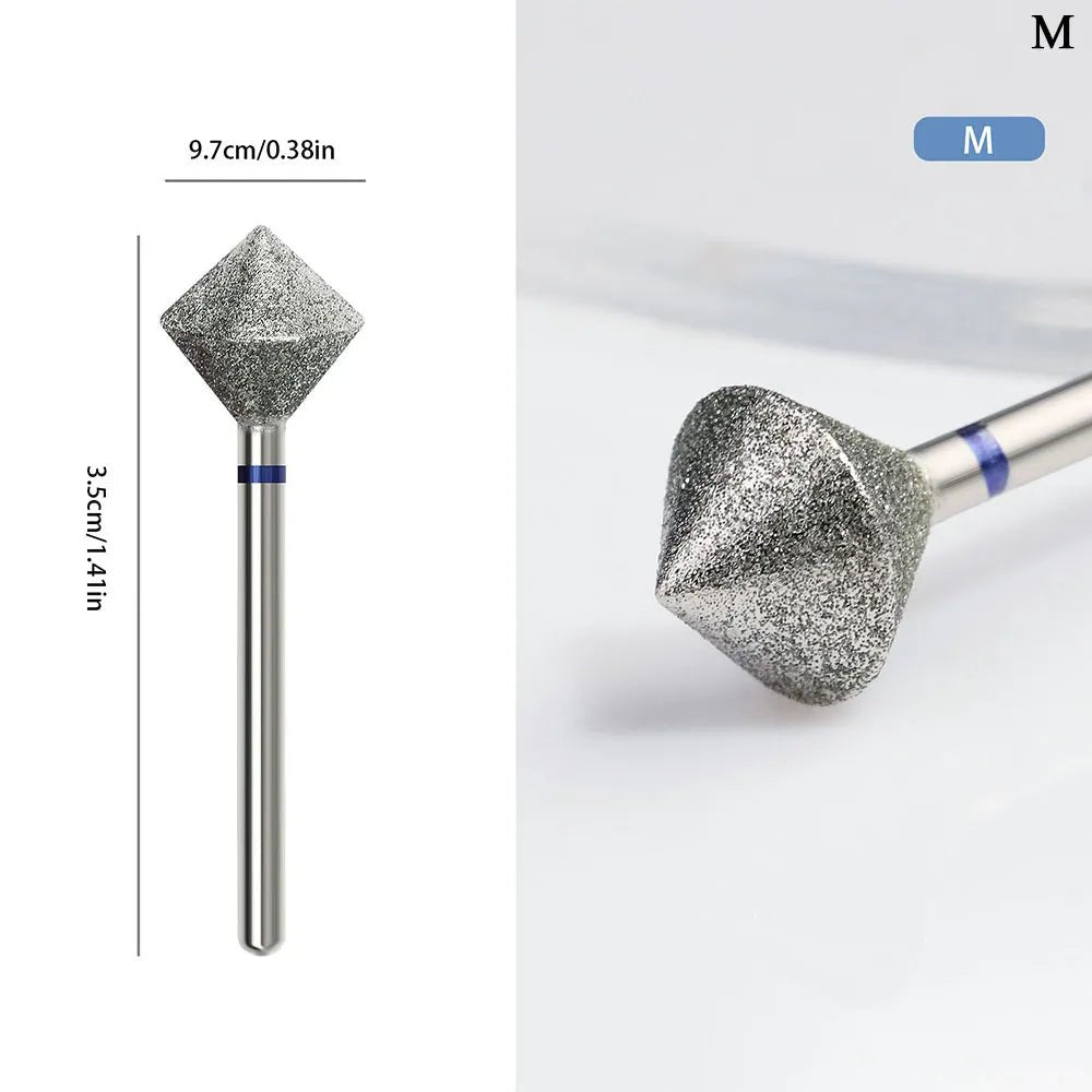 DIAMOND SHAPE FREE EDGE THINNING DRILL BIT - MEDIUM - Purple Beauty Supplies