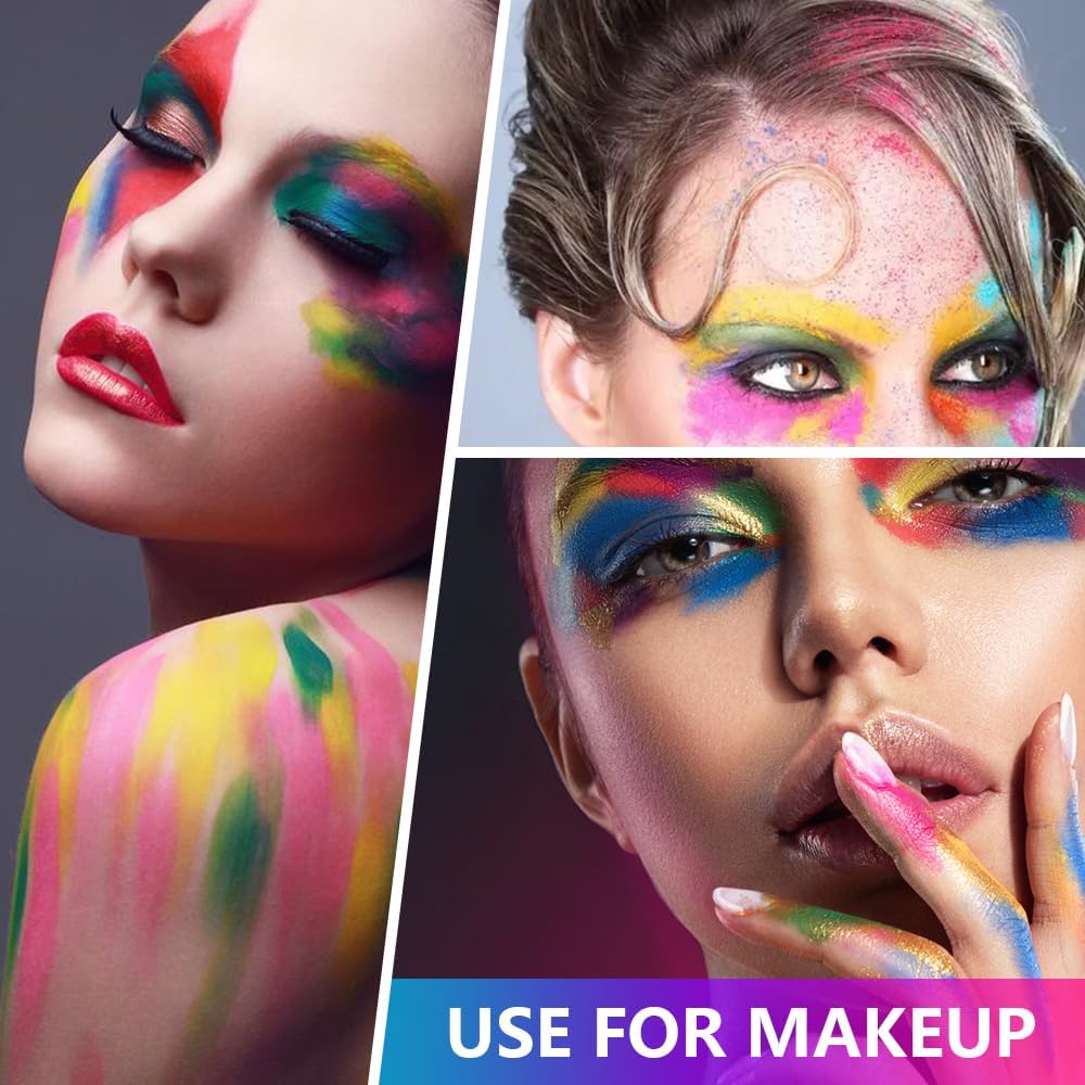 FLUORESCENT NEON PIGMENTS 12 COLORS - Purple Beauty Supplies