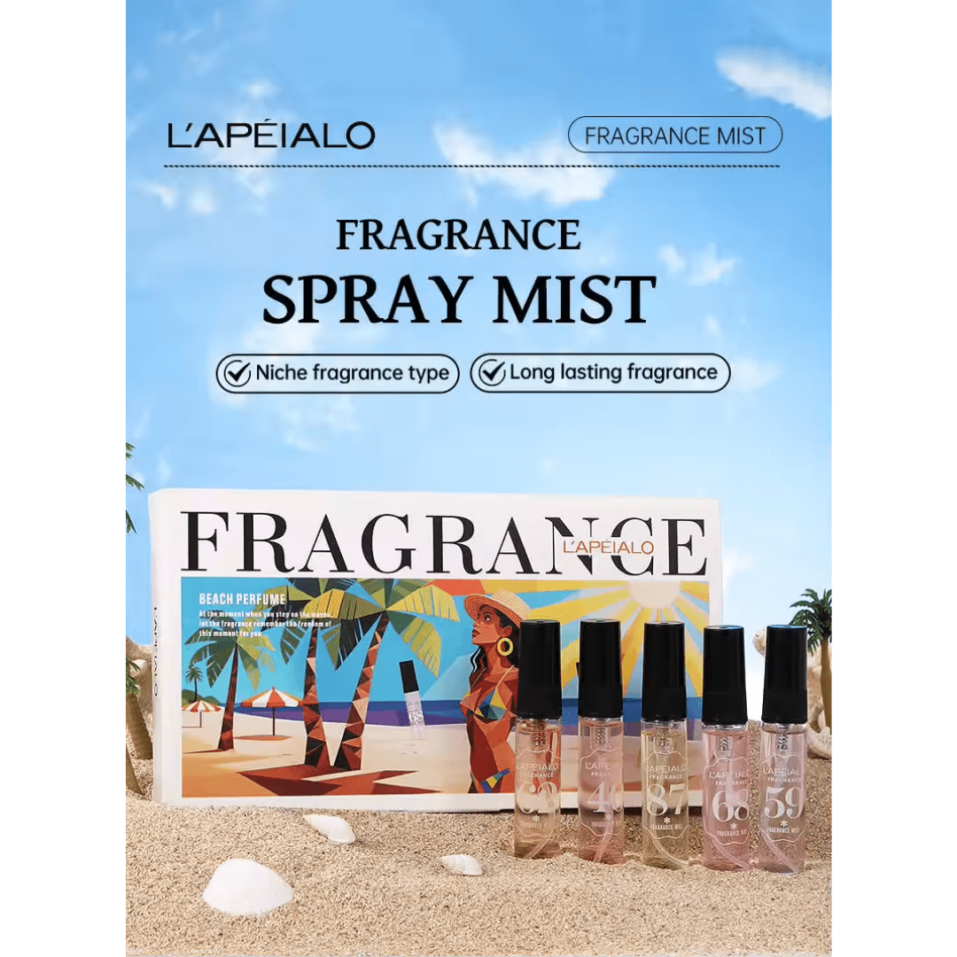 FRAGRANCE SET 5 PC | BEACH PERFUME - Purple Beauty Supplies
